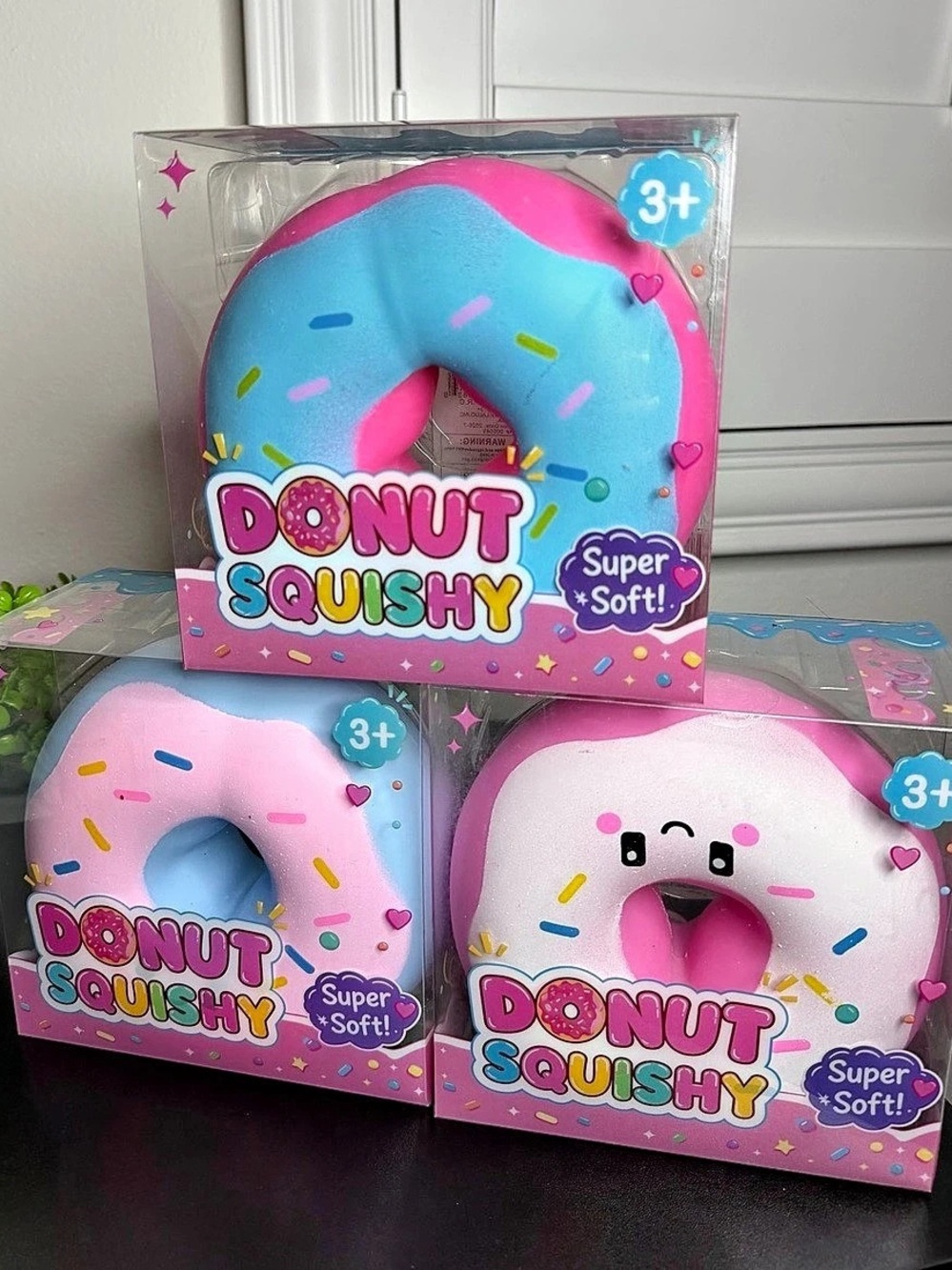 Large Donut Squishy Bundle – 3 Pack